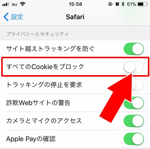 SafariブラウザでのCookie確認方法-ブラウザのCookieをブロックしている|LINEストアのログイン方法!ログインできない時の原因と対処方法もまとめて解説