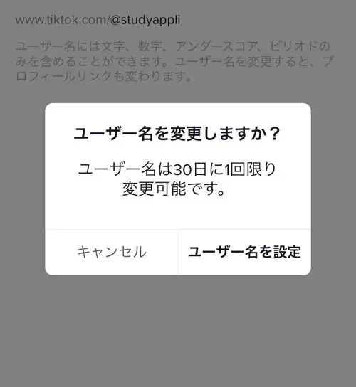 ユーザー名(旧TikTok ID)を変更する時は慎重に|TikTokでプロフィールの変更方法!インスタ・YouTube・Twitterのリンクを設定しよう
