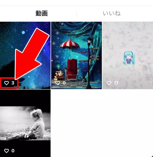 他人の投稿動画のいいね数を一覧で確認する｜TikTokでいいねの確認方法！自分のいいねがバレたくない時は公開設定の変更をしよう