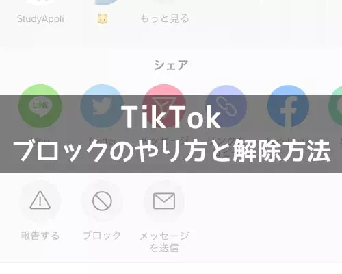 TikTokでブロックのやり方と解除方法!ブロックした相手は一覧で確認できます