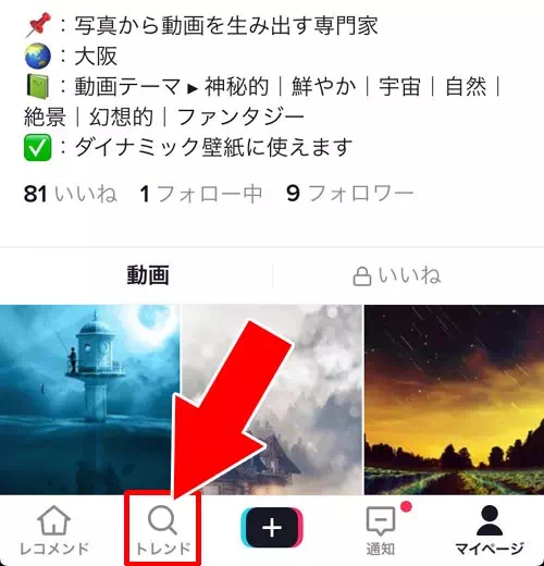 カテゴリから検索する|TikTokで検索の仕方まとめ!キーワードやカテゴリから検索できます